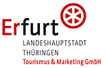 Grafik: Logo der Tourismusgesellschaft Erfurt.